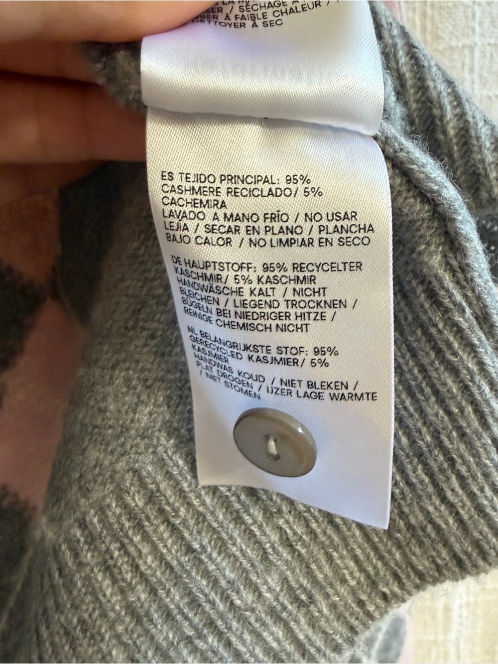 Reformation Clara Cashmere Crew Cardigan Sweater - Picture 7 of 8